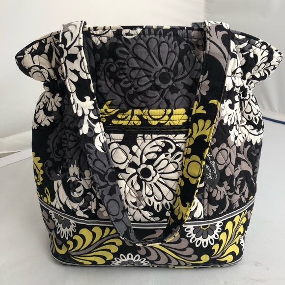 Vera Bradley Handbags - Vera Bradley Baroque yellow/black/gray tote